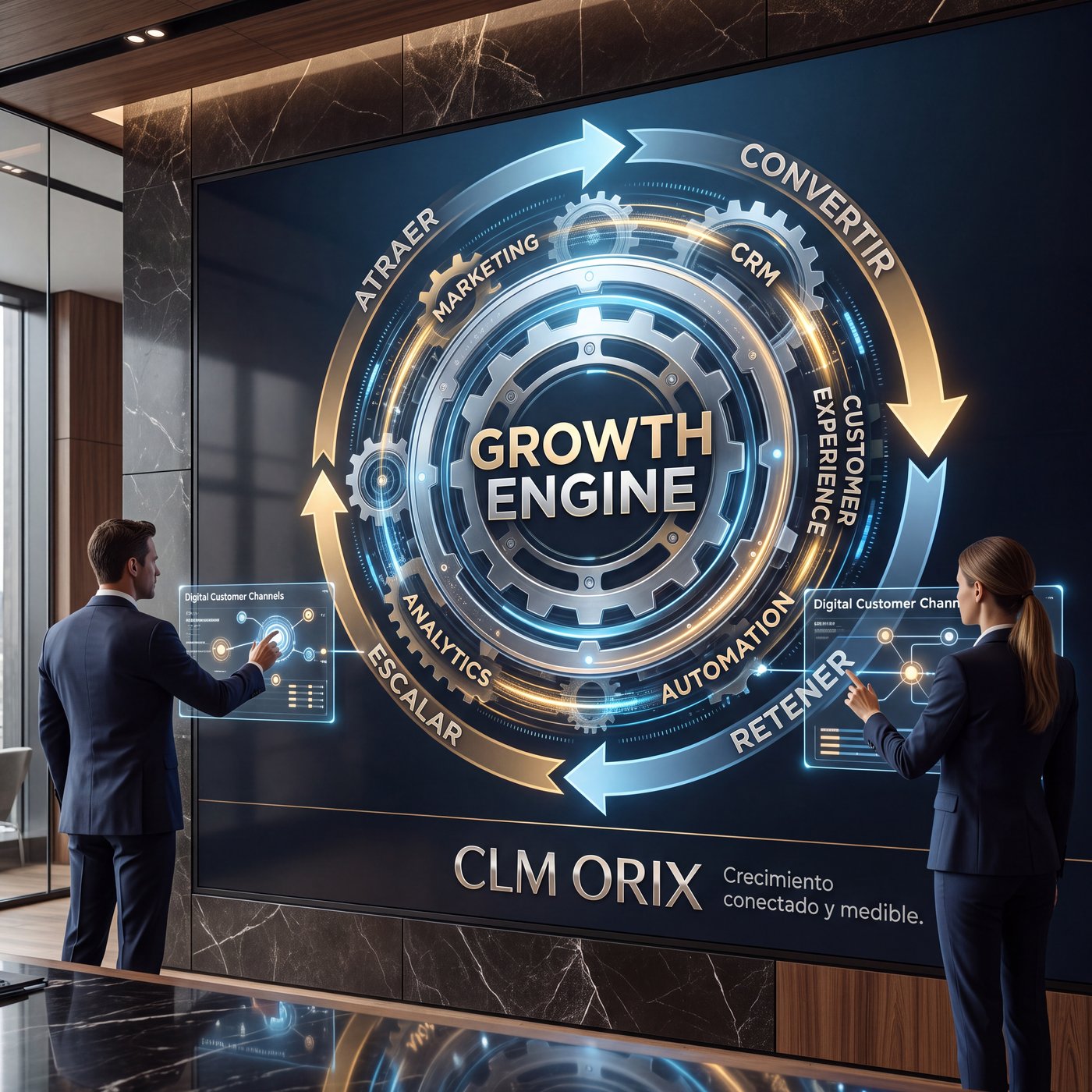 Consultores de UX y Growth colaborando en experiencias digitales