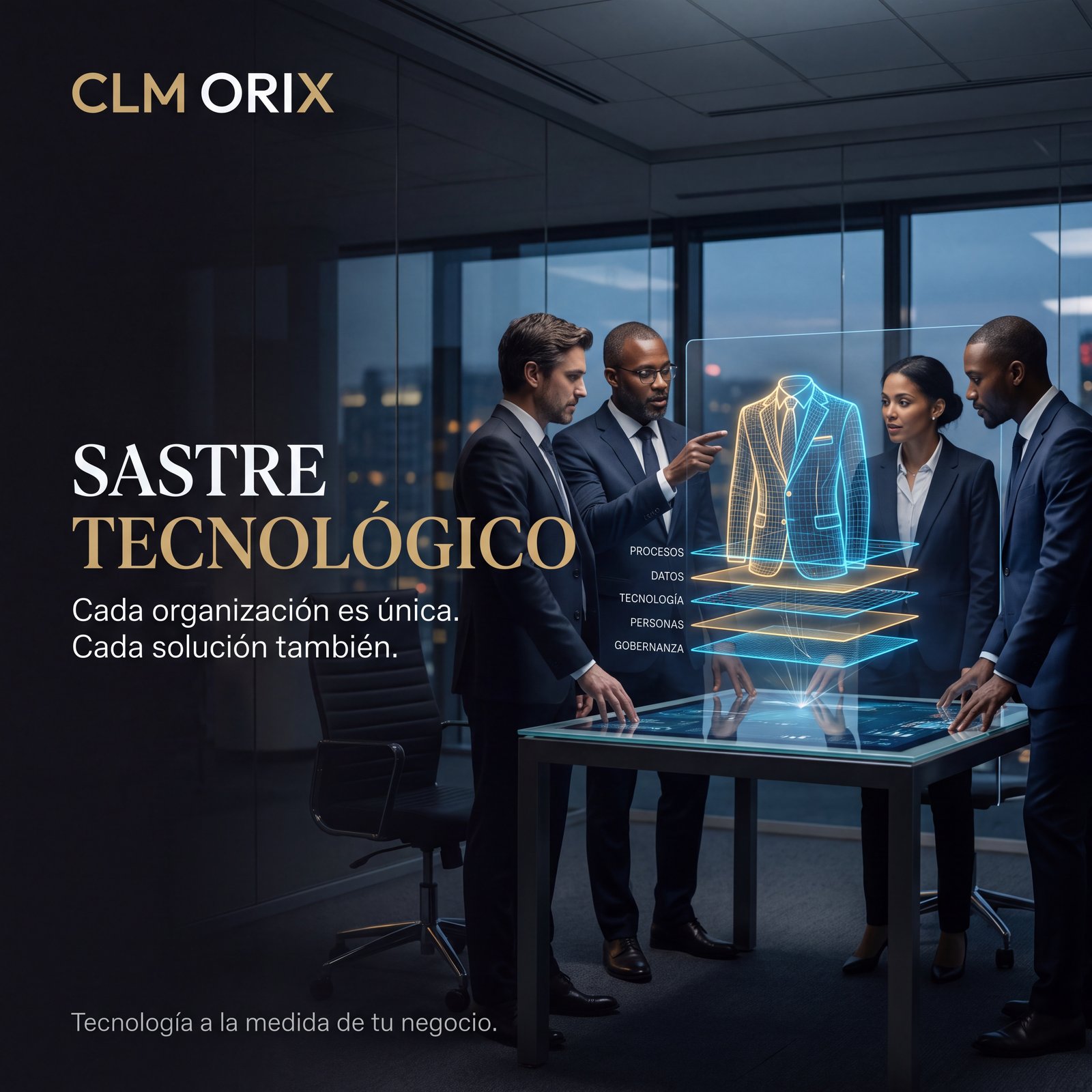 Consultores de CLM Orix confeccionando arquitectura tecnológica a la medida exacta de la empresa